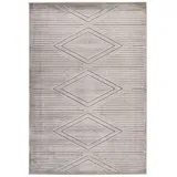 MeGusta Kurzflor Teppich Uni Modern Grau 160x230 cm Mariana