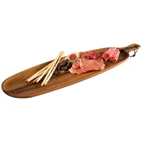 APS Servierbrett braun, B:18cm H:1,5cm L:60cm, Massivholz, Schneidebretter, geölt