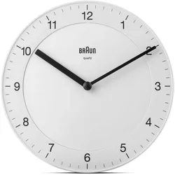 Braun BC 06 W Quarzwanduhr analog weiß