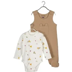 BLUE SEVEN Baby Set Body + Strampler Nuss, 56