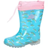LICO Power Blinky Gummistiefel Türkis/Rosa 30