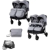 Lorelli Zwillingskinderwagen hellgrau