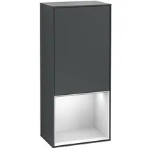 Villeroy & Boch Villeroy und Boch Finion Seitenschrank F550MTHG 41,8x93,6x27cm, rechts, Regal unten White Matt, Midnight Blue Matt Lacquer