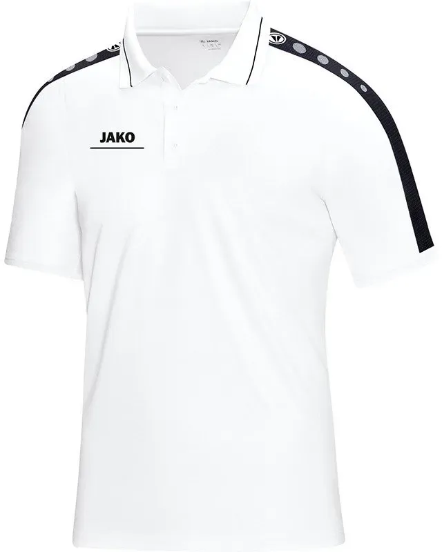 Jako Polo Striker weiss/schwarz XL weiss/schwarz - Farbe:weiss/schwarz$Größe:XL