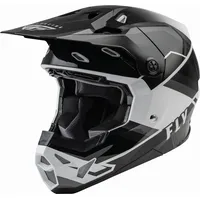 Fly Racing Fly Formula Cp Rush Motocross Helm, schwarz-grau-weiss, Größe M