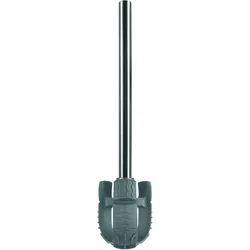 Spirella Silikon WC Bürste "JET" Ersatz Klobürste Innovativ, Flexibel, Hygienisch, Effektiv, Ergonomisch mit Sanitized Protection Silber