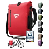 MIVELO 3in1 Fahrradtasche - Rucksack wasserdicht - Rot - 3 in 1 Fahrradtaschen,Bestseller,oft gekauft,rabatt