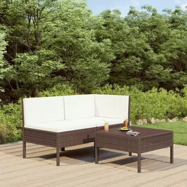 vidaXL Garten-Lounge-Set braun 310185