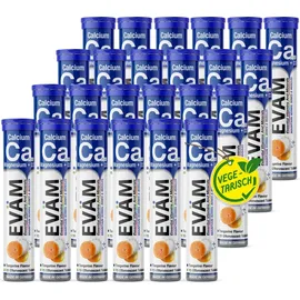 eväm Calcium Magnesium D3 Brausetabletten Geschmack Mandarine 24x 15 Stück