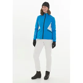 Endurance Softshelljacke "Loralei", Damen, Gr. 42, blau, 100% Polyester, mehrfarbig, normal, hoch geschlossener Ausschnitt, Jacken Softshelljacke, mit Reflektoren