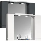 VCM Badschrank zeitlos Maße ca. H. 71 x B. 100 x T. 14 cm ausreichend Stauraum Spiegelschrank mit Beleuchtung - Silora XL