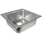 NINDO Einbauspüle Patryk Eckig Küchenspüle Edelstahl Komplettset