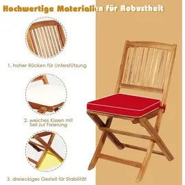 luxuskollektion Gartenmöbel Set 3-tlg. Rot