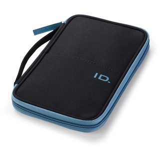 Volkswagen 11G087404 Dokumententasche Mappe RFID-Schutz, ID-Design, schwarz/blau