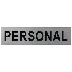 ProPlus SF_972116 Aluminium Türschild "Personal" 160x40mm Tür Schild