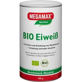 MEGAMAX Bio Eiweiß Neutral Pulver 400 g