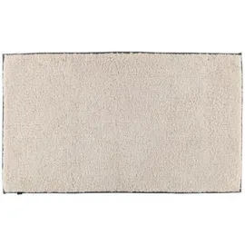 CAWÖ Badteppich Luxus Badteppich 1000 Beige 100 x 60 cm