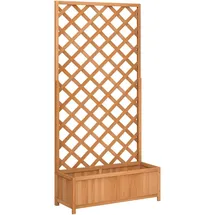 vidaXL Pflanzkübel mit Spalier 1945461 60 x 30 cm Braun