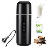 Reise Elektrisch Wasserkocher, 420ml Tragbarer Teekessel, Temperatur Einstellbar, Kleiner Heißwasserkessel mit Magnetischem Induktionsrühren für Geschäftsreisen