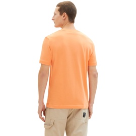 TOM TAILOR T-Shirt mit Label-Print, Orange, XL