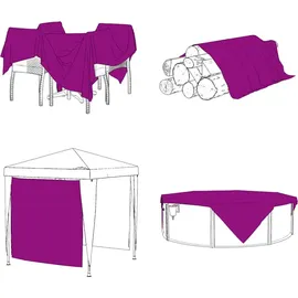 vidaXL Transparente Plane mit Ösen 4x5 m PVC