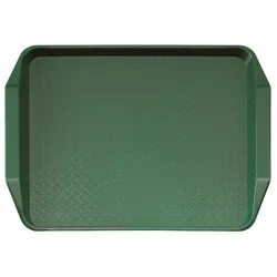 Gastronoble Cambro Polypropylen Fastfood Serviertablett mit Griffen - grün - 10 Tabletts