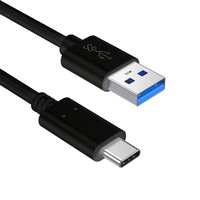 Slabo Ladekabel USB 3.1 Typ C für Lenovo Tab P10 Datenkabel Verbindungskabel Sync-Kabel - SCHWARZ