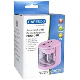 Rapesco RAPESCO® elektrischer Anspitzer PS12 rosa