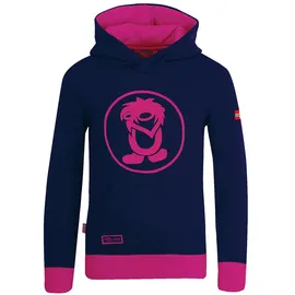 TROLLKIDS Troll Kapuzenpullover - Navy / Magenta - 104 cm