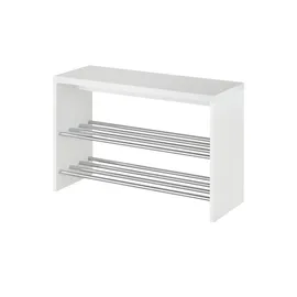 Haku-Möbel Schuhbank 81 x 55 x 30 cm weiß / hochglänzend