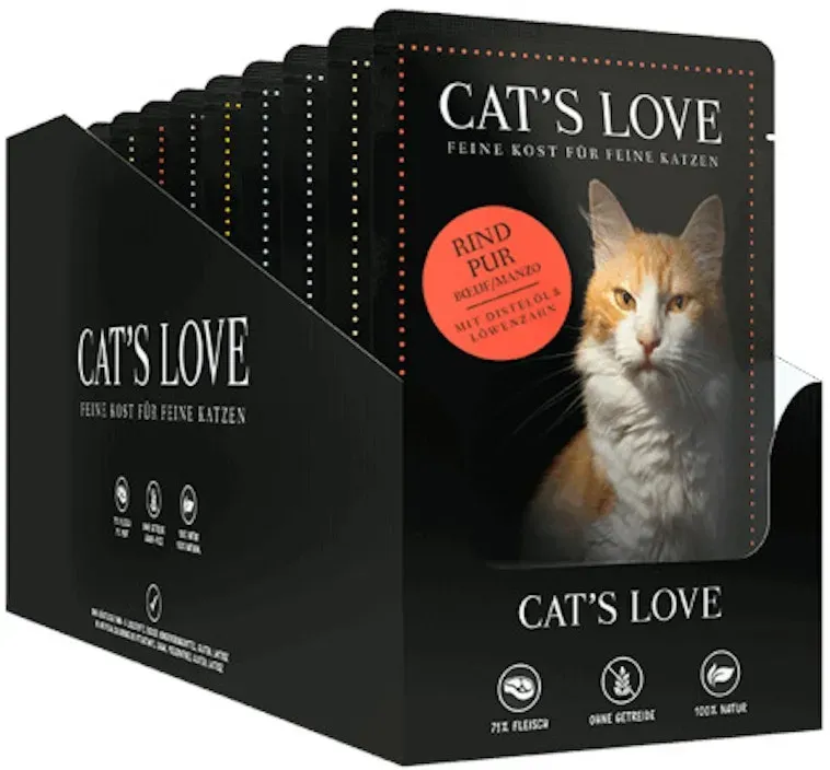 Cat's Love Adult 12 x 85g Mulitpack Katzennassfutter