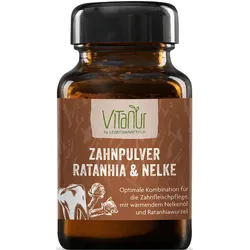 Zahnpulver Ratanhia und Nelke