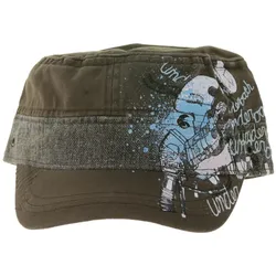 Underoath Unisex Metalcore-Band Baumwoll-Cap im millitärischen Schnitt mit leicht gebogenen Schnitt FC107551UND Braun - One-Size