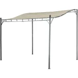 Jet-Line Pavillion Lagos beige 3x2.5 m Anbaupavillon Pergola Sonnenschutz