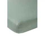 Meyco 564022 Jersey Spannbetttuch, Stone Green, 60x120cm (Kinderbett) 100% Baumwolle