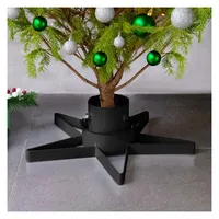 vidaXL Christbaumständer Schwarz 47x47x13,5 cm