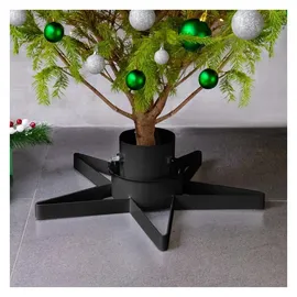 vidaXL Christbaumständer Schwarz 47x47x13,5 cm