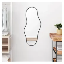 vidaXL Wandspiegel 90 x 40 cm Schwarz