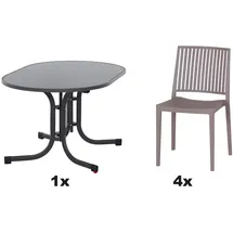 Siena Garden Urban Lights Set 5-tlg. Taupe/Anthrazit