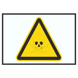 Vorsicht Giftige Stoffe Symbol Schild A0 (841x1189mm)