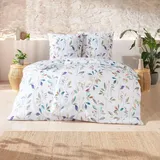 Estella Seersucker Bettwäsche Brenda multicolor 135x200 cm + 80x80 cm - bunt