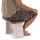DESIGN DELIGHTS Hocker Altholz 40 x 31 x 25 cm Weiß/Mehrfarbig