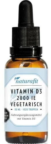 NATURAFIT Vitamin D3 2000 I.E. vegetarisch Tropfen 30 ml