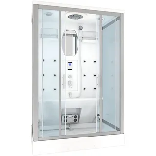 AcquaVapore Dampfdusche Sauna 140x90 cm Ohne 2k Scheiben Versiegelung