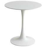 Modern Rund Tulpe Felsplatten Gestaltung Esstisch Weiß Schwarz Mid-Century Freizeittisch Milk Tea Shop Esstisch Küche Wohnzimmer(Size:70cm(27.5inch),Color:EIN Stein)