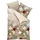 KAEPPEL Mako-Satin Wildblumen Braun 135 x 200 cm + 80 x 80 cm
