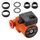 Vevor LPS25-6S/130 Umwälzpumpe aus Gusseisen, 1/8 PS, 55 LPM, Warmwasser-Zirkulationspumpe, Gewindeanschluss, 3-stufige Geschwindigkeitseinstellung,