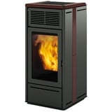 Edilkamin Pelletofen Nara2 Up | Keramik bordeaux | 6,9 kW