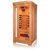 Infrarotkabine 90x90x190 cm aus Pacific Coast Hemlock-Holz