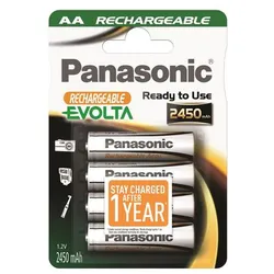 Panasonic Akku Rechargeable Evolta Mignon 4 Stück 2450 mAh